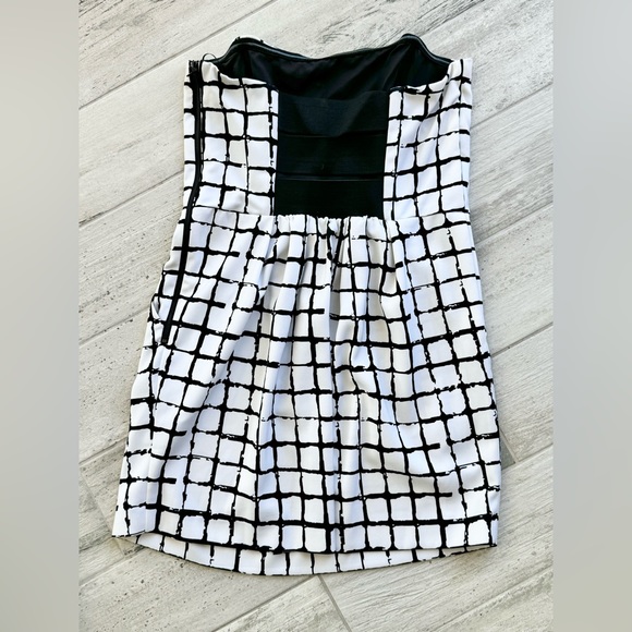RACHEL by Rachel Roy Women's Strapless Geometric Mini Dress - size 12 - Picture 3 of 6